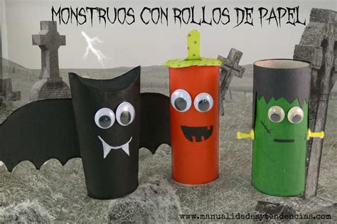 Trabalhos Manuais Halloween Com Rolos De Papel Higiénico "Halloween" com rolinhos de papel higiênico. | Rolos de papel higiênico